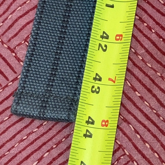 Gray canvas Fabric Belt with Silver tone Buckle - Picture 7 of 9